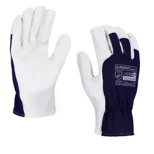 GOATSKIN REINFORCED GLOVES, INSULATED, X-PERFECT WINTER, SIZE 10 X-PERFECT WINTER 10