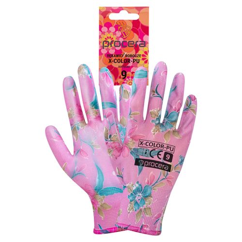 PU-COATED PROTECTIVE GLOVES X-COLOR-PU SIZE 9 X-COLOR-PU 9
