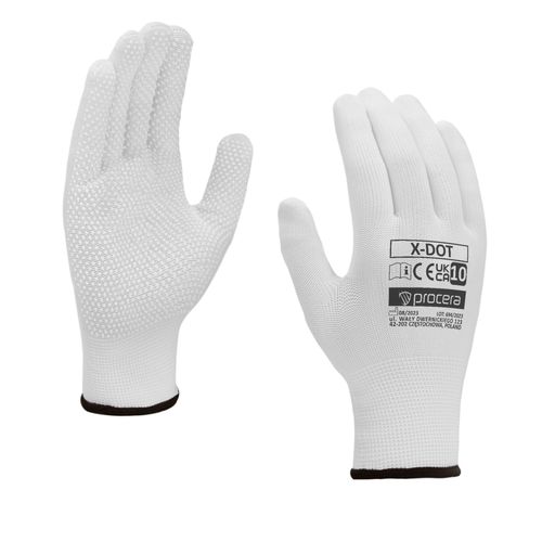 POLYESTER GLOVES WITH X-DOT SPOTS X-DOT 7