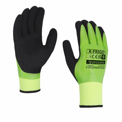 INSULATED GLOVES DOUBLE-COATED WITH LATEX FOAM AND SMOOTH X-FRIGO LATEX X-FRIGO 9