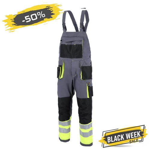 PROMAN STRETCH 250 DUNGAREES GRAY+HV PROMAN STRETCH 250 SO S HV 48