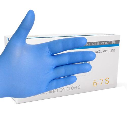 EXAMINATION AND PROTECTIVE GLOVES, NITRILE, POWDER-FREE 100 PCS RNITRILE PF S