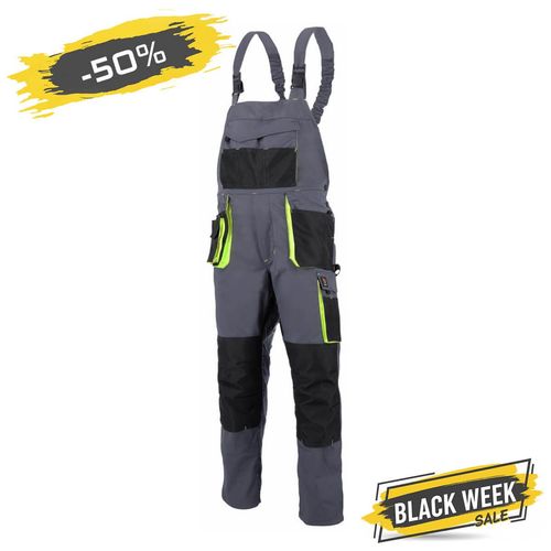 PROMAN STRETCH 250 DUNGAREES GREY+YELLOW PROMAN STRETCH 250 SO SY 48