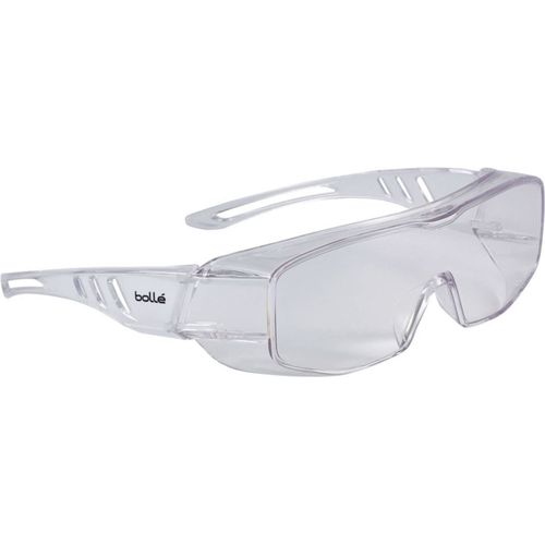 BOLLE OVERLIGHT SAFETY GLASSES (CLEAR) OTG OVLITLPSI
