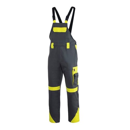 PROPLUS GREY-YELLOW DUNGAREES PROPLUS SO SZ Ż 48
